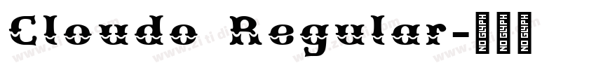 Cloudo Regular字体转换